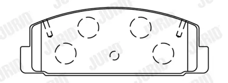 Гальмівні колодки задні Mazda 323, 6, 626, Premacy, RX-7 Jurid/Bendix 572490J