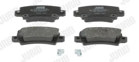 Гальмівні колодки задні Toyota Corolla (2001->) Jurid/Bendix 572492J