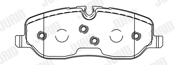 Гальмівні колодки передні Land Rover Discovery, Range Rover Jurid/Bendix 572521J (фото 1)