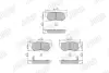 Гальмівні колодки задні Hyundai Santa Fe, Sonata, Elantra, Getz, Tucson / KIA Sportage, Magentis Jurid/Bendix 572557J (фото 1)