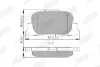 Гальмівні колодки задні Toyota Camry, Caldina, Opa, Prius Jurid/Bendix 572559J (фото 1)