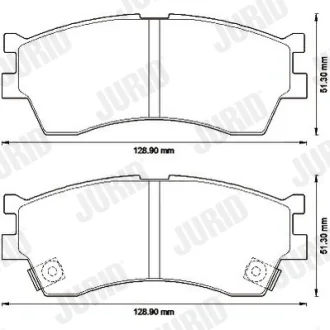 Комплект тормозных колодок Jurid/Bendix 572560J