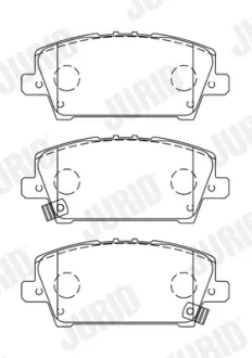 Гальмівні колодки передні Honda Civic VIII IX Jurid/Bendix 572579J