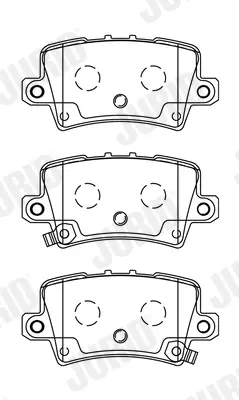 Гальмівні колодки задні Honda Civic VIII (2005->) Jurid/Bendix 572580J (фото 1)