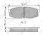 Гальмівні колодки задні Toyota Land Cruiser, Tundra / Lexus LX (2007->) Jurid/Bendix 572597J (фото 1)