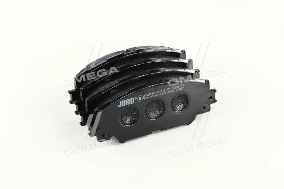 Гальмівні колодки передні Lexus HS / Subaru Trezia / Toyota Auris, Corolla, RAV-4, Yaris, Verso, Urb Jurid/Bendix 572598J (фото 1)