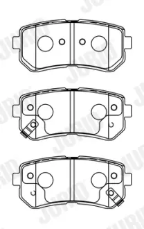Гальмівні колодки задні Hyuidai i20, i30, ix20, ix35, Tucson / KIA Sportage II, III Jurid/Bendix 572604J