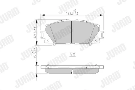 Гальмівні колодки пер. Prius 08- Jurid/Bendix 572631J