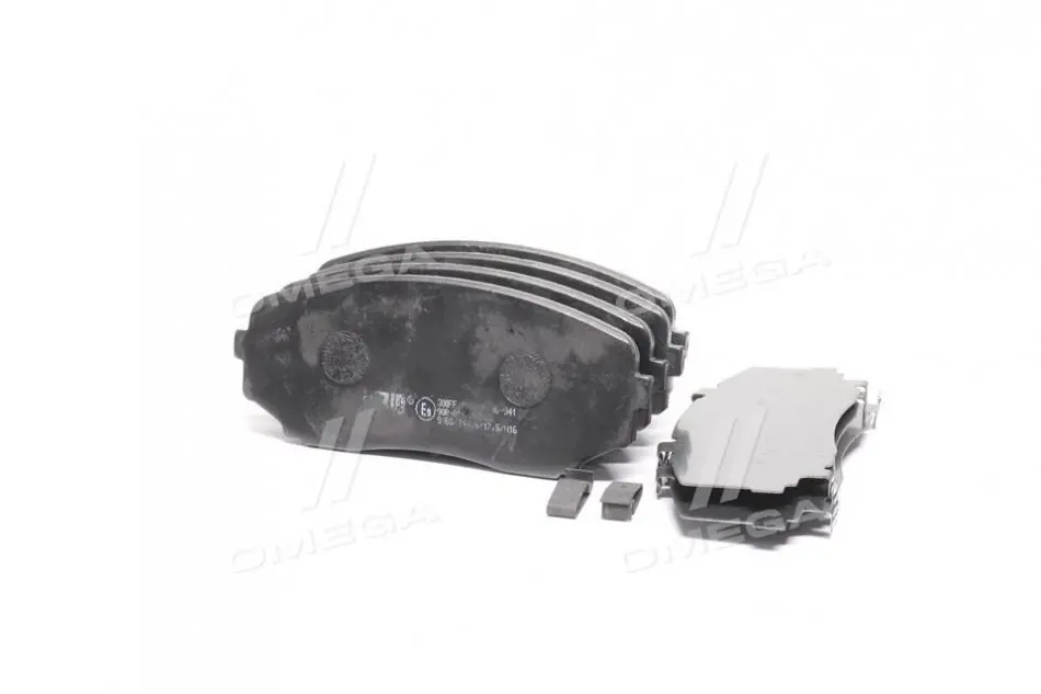 Гальмівні колодки передні Mazda CX-7, CX- 9 / Peugeot 106 Van / Mitsubishi Eclipse, Pajero Jurid/Bendix 572640J (фото 1)