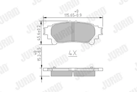 Колодки гальм. Jurid/Bendix 572656J