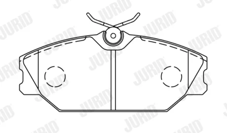 Комплект тормозных колодок Jurid/Bendix 573008J