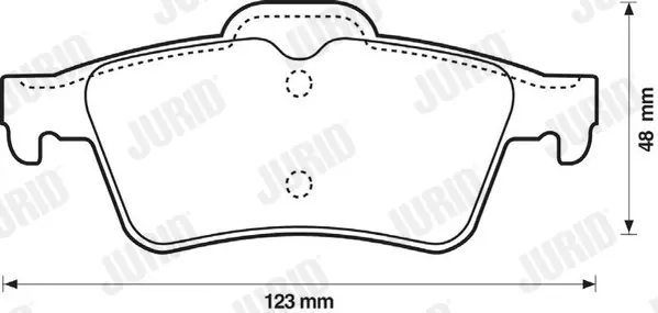 Гальмівні колодки задні Ford Focus, Transit, Connect / Nissan Primera / Renault Espace, Laguna / Jag Jurid/Bendix 573018J (фото 1)