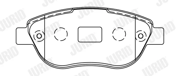 Гальмівні колодки передні Citroen C3, C4, Xsara, Picasso / Peugeot 1007, 206, 207, 307, Partner Jurid/Bendix 573031J (фото 1)