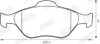 Гальмівні колодки передні Ford Fiesta, Fusion, KA, Puma / Mazda 121, 2 Jurid/Bendix 573041J (фото 2)