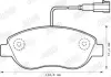 Гальмівні колодки передні Fiat Bravo, Doblo, Fiorino, Punto, Multipla, Linea, Abarth / Lancia Jurid/Bendix 573075J (фото 2)