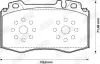 Гальмівні колодки передні Mercedes C-Class, CLK, CLS, E-Class, S-Class, SL, SLK Jurid/Bendix 573092J (фото 2)