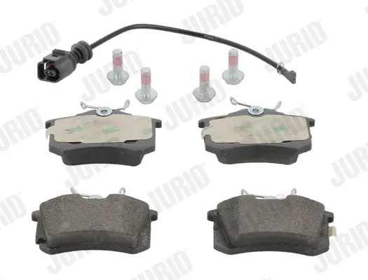Гальмівні колодки зад. Caddy III/IV/Passat/Audi A4/A6 (Lucas) Jurid/Bendix 573112J (фото 1)