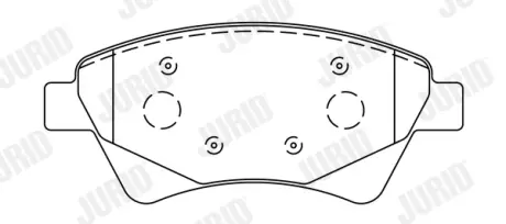 Гальмівні колодки передні Renault Grand Scenic, Kangoo, Megane Jurid/Bendix 573124J
