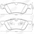Гальмівні колодки передні Mercedes E-Class (W211, S211), M-Class (W164), G-Class (W463), GL, R-Class Jurid/Bendix 573175J (фото 2)