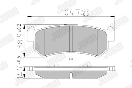 Колодка торм. CHEVROLET LACETTI -07 задн. (пр-во Jurid) CHEVROLET : AVEO / KALOS Saloon (T250, T255) 03.2005 -;LACETTI (J200) 03.2003 -;LACETTI Estate (J200) 05.2003 -;LACETTI Saloon (J200) 03.2003 - 03.2013;NUBIRA Estate;NUBIRA Estate 01.2005 - 12.2 Jurid/Bendix 573216J