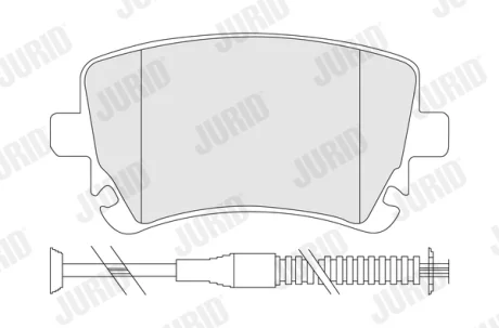 Комплект тормозных колодок Jurid/Bendix 573225J