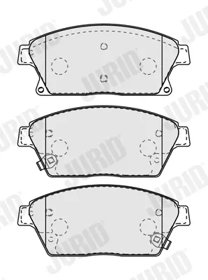 Гальмівні колодки передні Opel Astra, Mokka / Chevrolet Volt, Cruze Jurid/Bendix 573325J (фото 1)