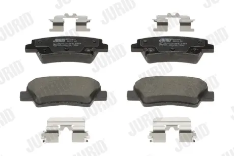 Гальмівні колодки зад. Elantra/i20/Tucson/Sportage 15-/Ceed/i30 12- (Akebono) Jurid/Bendix 573369J