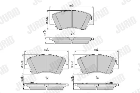 Комплект гальмівних колодок Jurid/Bendix 573406J
