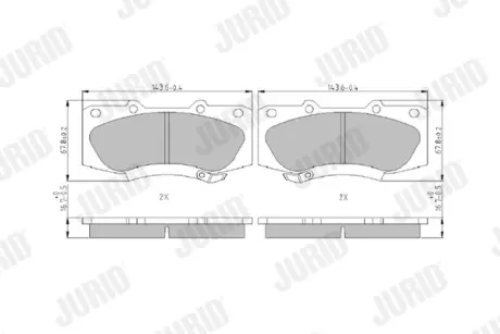 Колодки гальм. Jurid/Bendix 573435J