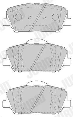 JURID - Гальмівні колодки до дисків Jurid/Bendix 573447J (фото 1)