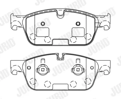 Гальмівні колодки передні Mercedes Gl, GLE, M-Class Jurid/Bendix 573448J