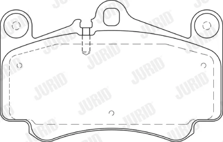 JURID - Гальмівні колодки до дисків Jurid/Bendix 573645J