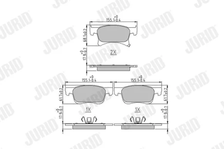 Автозапчасть Jurid/Bendix 573657J