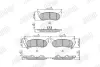 Гальмівні колодки задні Jeep Cherokee, Wrangler Jurid/Bendix 573683J (фото 2)