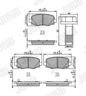 Автозапчасть Jurid/Bendix 573693J