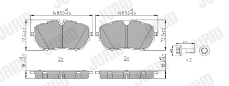 Автозапчасть Jurid/Bendix 573697J
