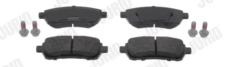 Гальмівні колодки передні Ford Fiesta VI, KA+ Jurid/Bendix 573747J