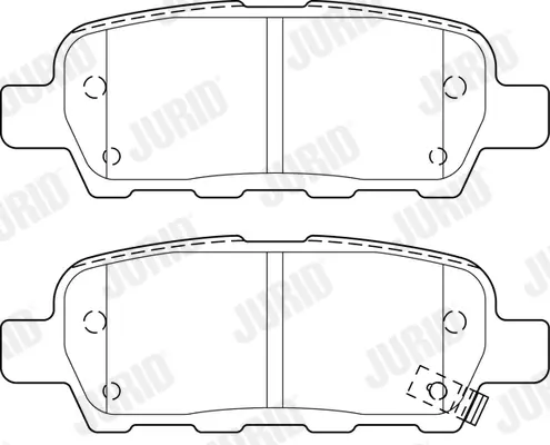 Гальмівні колодки задні Nissan Qashqai, X-Trail, Tiida, Teana, Leaf / Renault Koleos I II / Infiniti Jurid/Bendix 573754J (фото 1)
