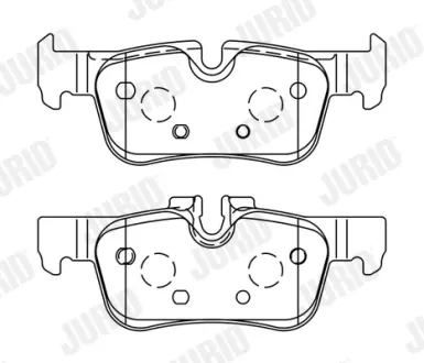 Гальмівні колодки зад. BMW 1 (F40) 19-/i3 (I01) 13-/X1 (F48) 14- (ATE) Jurid/Bendix 573767J
