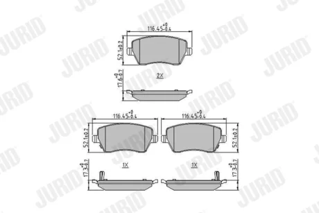 Автозапчасть Jurid/Bendix 573770J