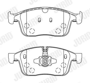 JURID - Гальмівні колодки до дисків Jurid/Bendix 573808J