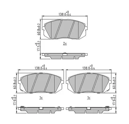 JURID - Гальмівні колодки до дисків Jurid/Bendix 573814J (фото 1)