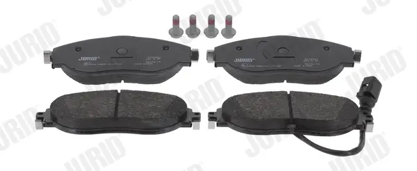 Гальмівні колодки передні Audi A3, Q3 / VW Arteon, Golf, Passat, Tiguan, Sharan / Seat / Skoda Jurid/Bendix 573838J (фото 1)