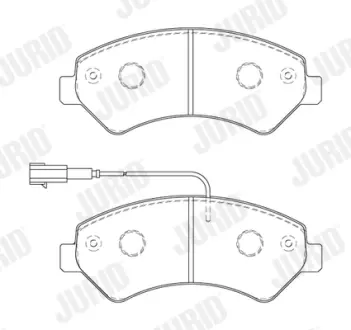 Гальмівні колодки передні Fiat Ducato / Citroen Jumper / Peugeot Boxer Jurid/Bendix 573849J