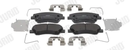 Гальмівні колодки передні HYUNDAI ACCENT, SOLARIS / KIA RIO Jurid/Bendix 573866J