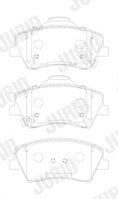 JURID - Гальмівні колодки до дисків Jurid/Bendix 573911J (фото 1)