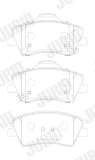 JURID - Гальмівні колодки до дисків Jurid/Bendix 573911J