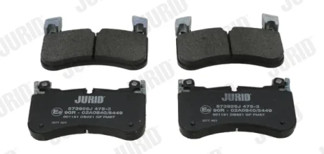 Гальмівні колодки передні Land Rover Defender, Discovery V, Range Rover IV Jurid/Bendix 573926J