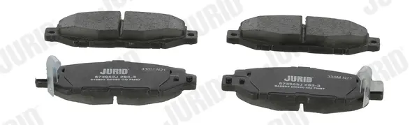 Гальмівні колодки задні LEXUS GS, SC /TOYOTA ARISTO, SUPRA, HIACE, CHASER, CROWN, CRESTA Jurid/Bendix 573952J (фото 1)