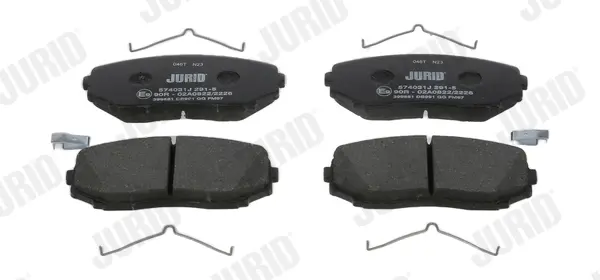 Гальмівні колодки передні MITSUBISHI Eclipse, Outlander Jurid/Bendix 574031J (фото 1)